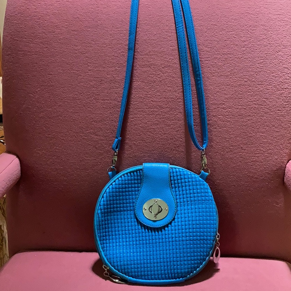 Blue crossbody bag